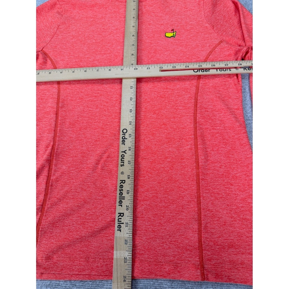 Masters Peter Millar Womens Coral Heather Quarter Zip Golf Pullover M - Picture 11 of 16